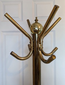 Vintage Brass Coat Rack