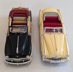 1948 Chrysler Town and County Convertible and 1949 Buick Roadmaster Model Cars