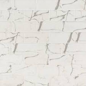lot 5 image: Statuario Celano 11.61 in. x 11.61 in. x 8mm Glass Mesh-Mounted Mosaic Tile (47 sq. ft. )