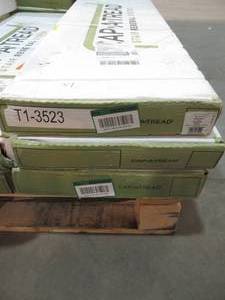 lot 34 image: Cap A Tread Aspen Oak BlackNoble Oak 47 in. Long x 12-18 in. Deep x 1-1116 in. Height Vinyl Overlay to Cover Stairs 1 in. Thick (3-pack)