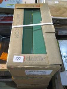 lot 50 image: Restore Green 4 in. x 16 in. Glazed Ceramic Wall Tile (39.6 sq. ft)