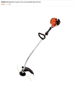 lot 10 image: ECHO Refurbished 2-Cycle 21.2cc Curved Shaft Gas Trimmer. See Pictures