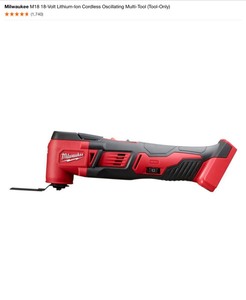 lot 24 image: Milwaukee M18 18-Volt Lithium-Ion Cordless Oscillating Multi-Tool (Tool-Only). See Pictures