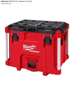 lot 46 image: Milwaukee PACKOUT 22 in. Modular XL Tool Box. See Pictures