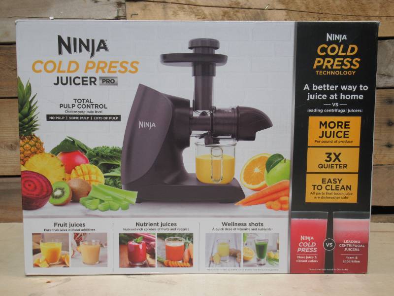 Ninja Cold Press Juicer Pro Compact Powerful Slow Juicer with Total Pulp  Control