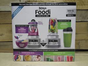 lot 8 image: Ninja - Ninja Foodi Smoothie Bowl Maker and Nutrient Extractor 1200WP smartTORQUE 4 Auto-iQ Presets - Silver