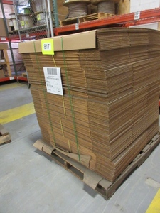 lot 817 image: A PALLET OF NEW CARDBOARD BOXES