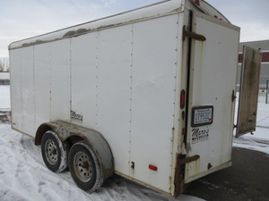 lot 801 image: ROADMASTER  7 X 14 ENCLOSED TRAILER