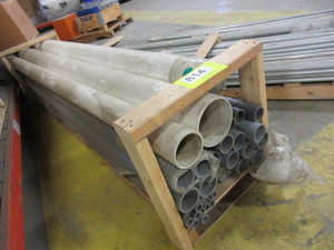 lot 814 image: A PALLET OF SCHEDULE 40 AND 80 PVC PIPE - NEW