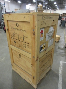 lot 852 image: USED CUSTOM MADE ISPM STAMPED CRATE