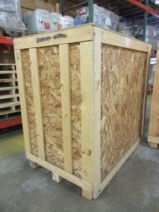 lot 856 image: USED CUSTOM MADE CRATE WITH ISPM STAMP