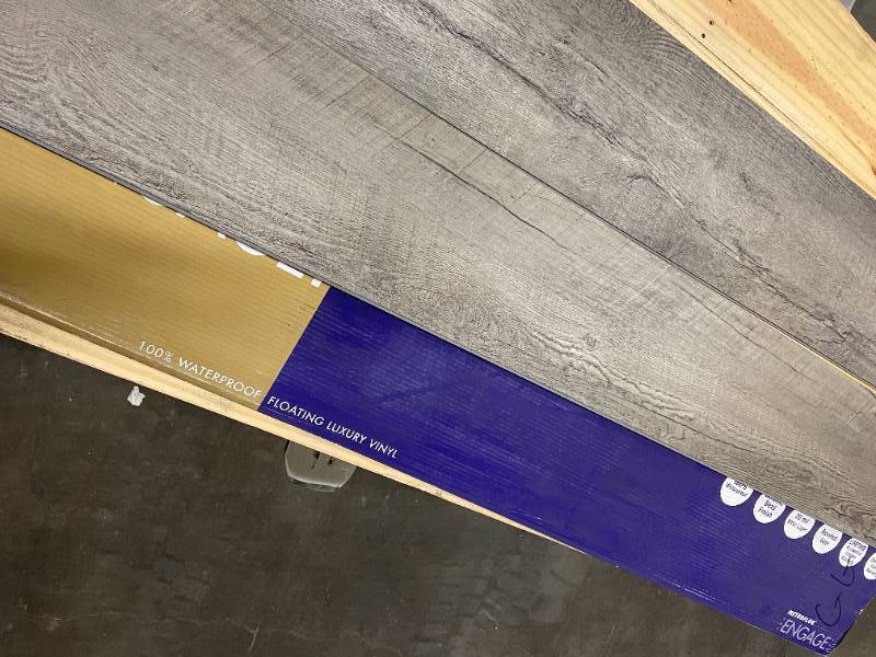 lot 111 image: 324 SF of Premium Easy Install Luxury Vinyl Plank Flooring - Coventry Oak