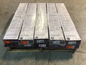 lot 5 image: Lot of 10 New  Boxes of Hayes River Oak 12mm Thick x 7-916 in. Wide x 50-58 in. Length Water Resistant Laminate Flooring (15.95 sq. ft.case) by Home Decorators Collection Customer Returns See Pictures