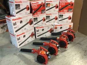 lot 16 image: Lot of Assoted Homelite Gas Blower Customer Returns See Pictures