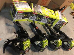 lot 17 image: Lot of Assorted Ryobi Gas Backpack Blower Customer Returns See Pictures