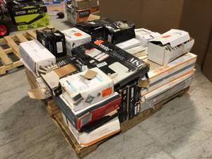 lot 37 image: Lot of Assorted and Mixed Ceramic Flooring Various Conditions and Models See Pictures