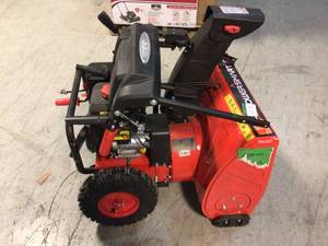 lot 42 image: 24 in. 2-Stage Electric Start Gas Snow Blower with LED Light by PowerSmart Customer Returns See Pictures