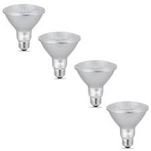 75-Watt Equivalent PAR30 Short Neck Dimmable CEC Title 24 90 CRI Flood LED Light Bulb, Bright White 3000K (4-Pack)