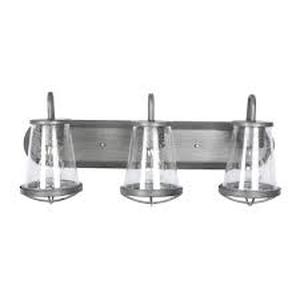 Designers Fountain Darby 3-Light Weathered Iron Bath Bar Light