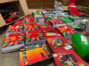 lot 43 image: Lot of assorted Christmas Decorations see pictures various models and conditions