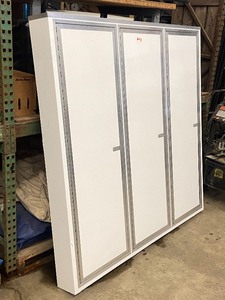 3-Door Enclosed Trailer Storage Cabinet  Shelf