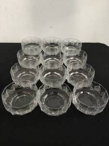 lot 51 image: 12 Crystal Iitala Glass Bowls
