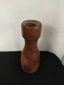 lot 59 image: Hardwood Candleholder