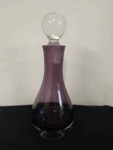 lot 83 image: Purple Glass Decanter