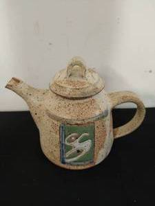 lot 94 image: Handmade Ceramic Teapot