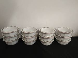 lot 129 image: Porsgrund Hearts and Pines- Bowls