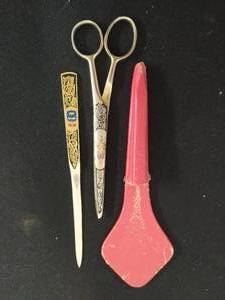 lot 151 image: Vintage Letter Opener and Scissors