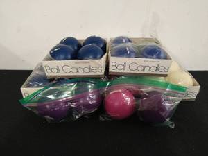 lot 153 image: Collection of Ball Candles Made in Denmark