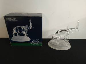 lot 163 image: Crystal Elephant by Cristal dArques