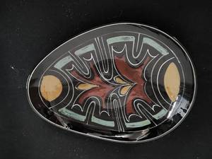 lot 13 image: Norwegian Hand Painted Platter