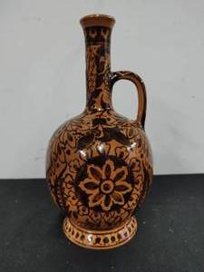 lot 30 image: Hand Painted Kerameus Pitcher Made in Cyprus