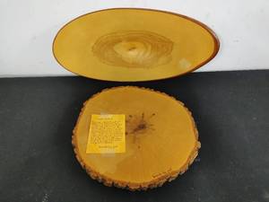 lot 36 image: Two Handmade Wood  Trays