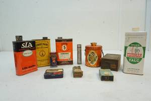 lot 15 image: vintage tins