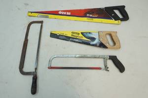 lot 34 image: hand saws