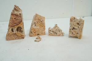 lot 54 image: sliced sandstone rock