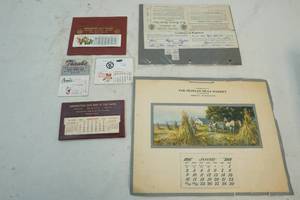 lot 86 image: vintage calendars