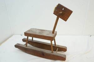 lot 121 image: homemade rocking horse