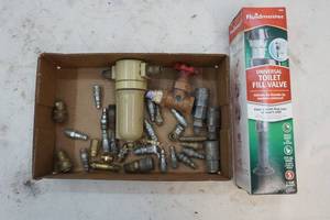 lot 255 image: compressor and air tool fittings