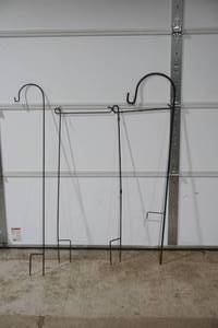 lot 309 image: shepherd hooks and flag holders
