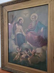 lot 16 image: Large Religious Art, Lord & Savoir