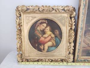 lot 173 image: Religious Art Bundle, Mother & Son