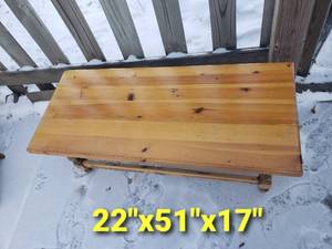 lot 141 image: Natural Tone Pine Coffee Table