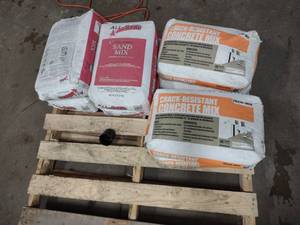 (4) Concrete Mix & (4) Sand Mix...