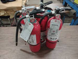 (4) Fire Extinguishers...
