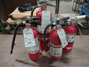 (4) Fire Extinguishers...