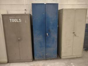 Two Door Cabinet with Rivets & Misc...